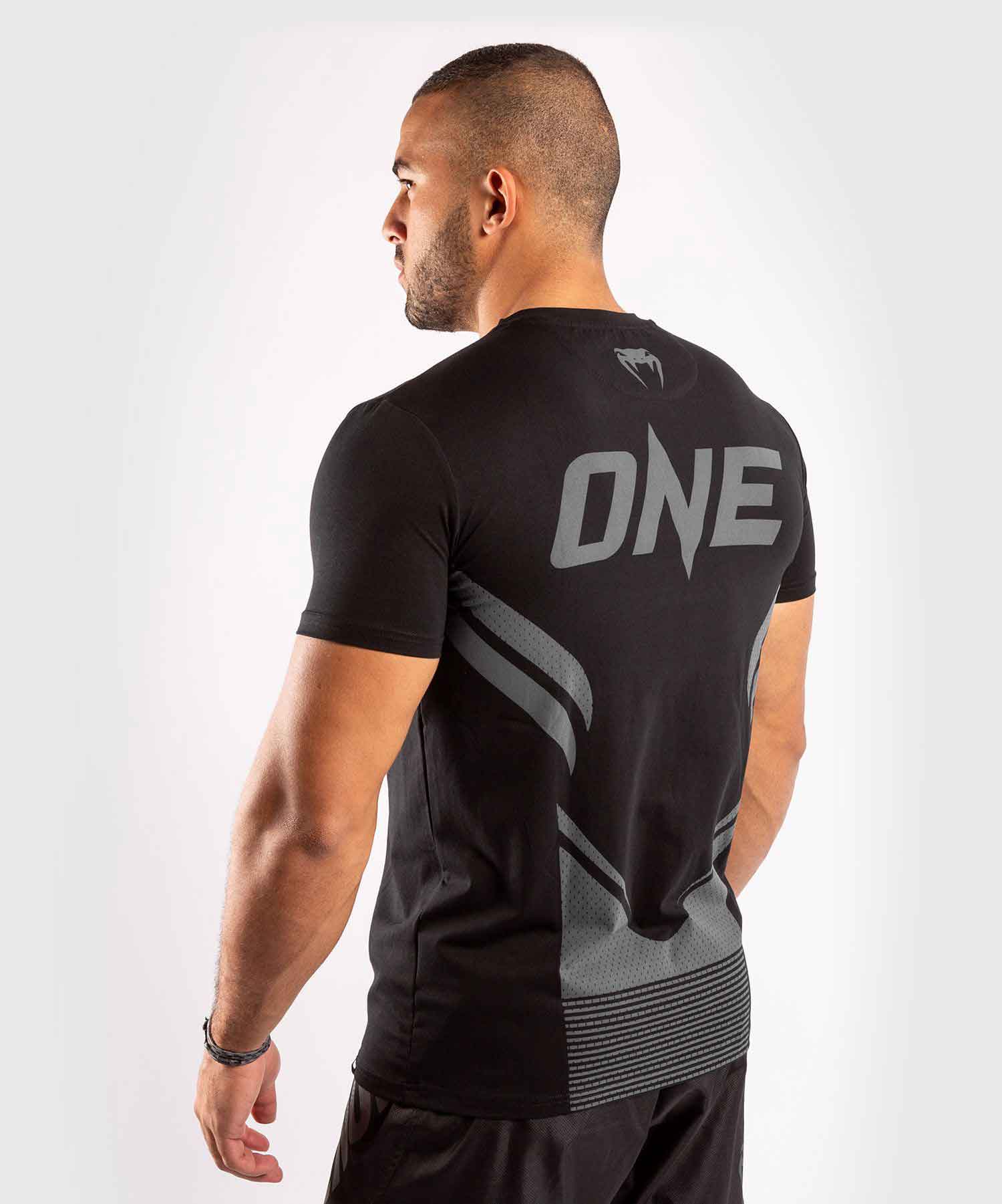 VENUM／ヴェナム　Tシャツ　　VENUM×ONE FC IMPACT T-SHIRT／VENUM×ONE FC インパクトTシャツ（黒／グレー）