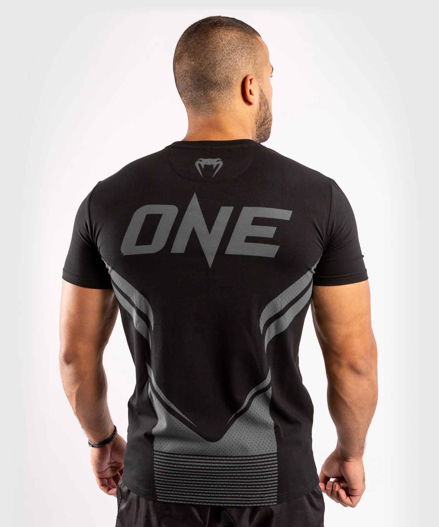 VENUM／ヴェナム　Tシャツ　　VENUM×ONE FC IMPACT T-SHIRT／VENUM×ONE FC インパクトTシャツ（黒／グレー）