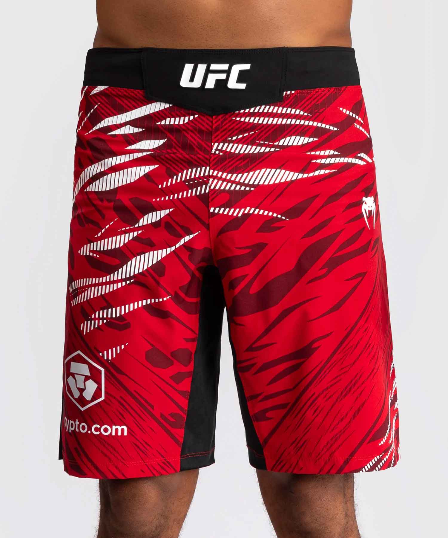 VENUM／ヴェナム　ファイトショーツ　　UFC Fusion by Venum Authentic Fight Night Men’s Fight Short Long Fit／UFC フュージョン by ヴェナム オーセンティック ファイトナイト メンズ ファイトショーツ ロングフィット（レッド）