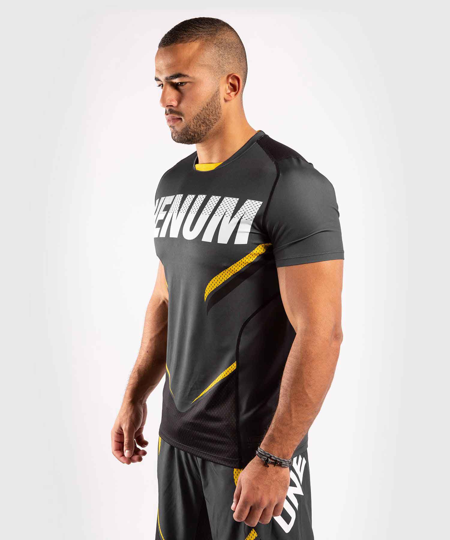 VENUM／ヴェナム　Tシャツ　　VENUM×ONE FC IMPACT DRY TECH T-SHIRT／VENUM×ONE FC インパクト ドライテックTシャツ（グレー／黒／イエロー）