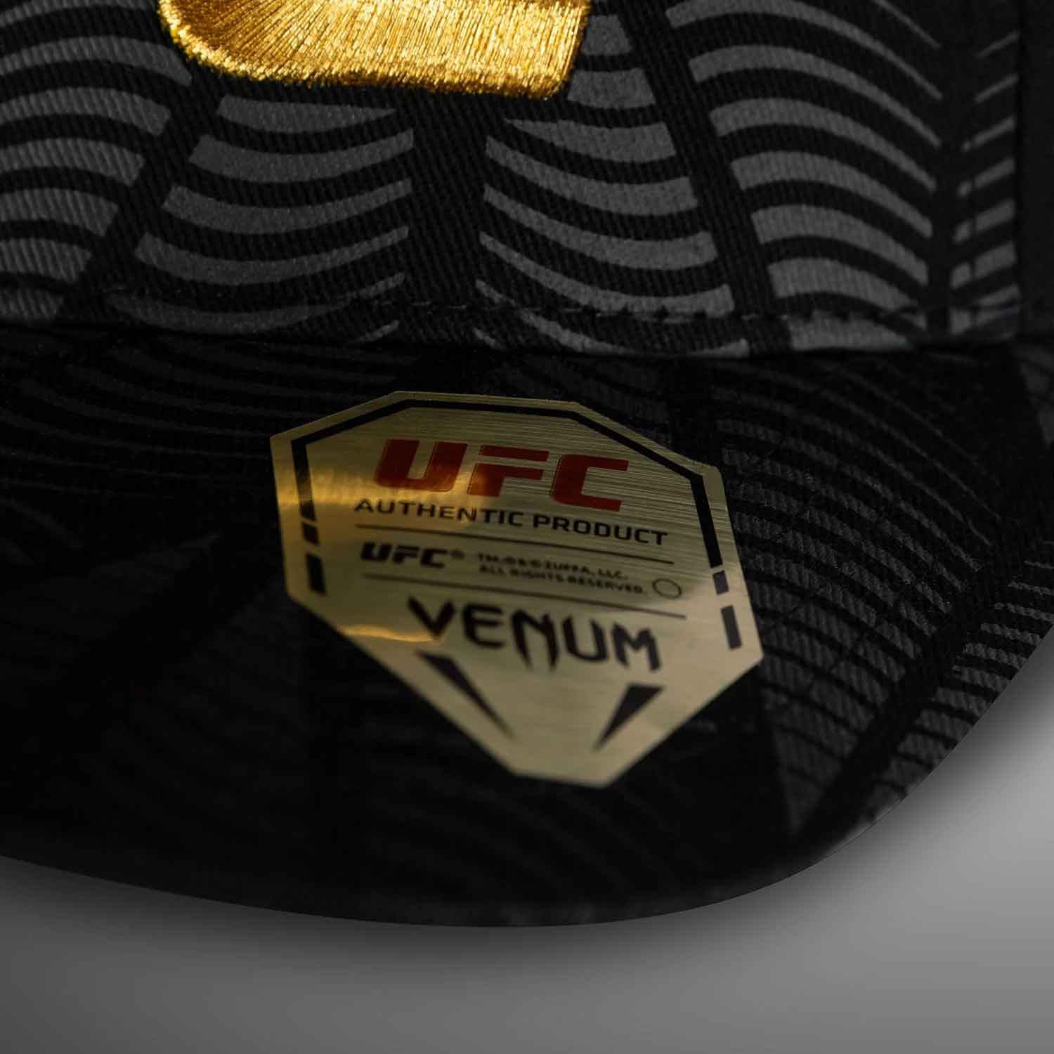 VENUM／ヴェナム　ビーニー・キャップ　　UFC Zenith by Venum Authentic Fight Night Cap／UFC ゼニス by VENUM オーセンティック ファイトナイト キャップ（黒／ゴールド）