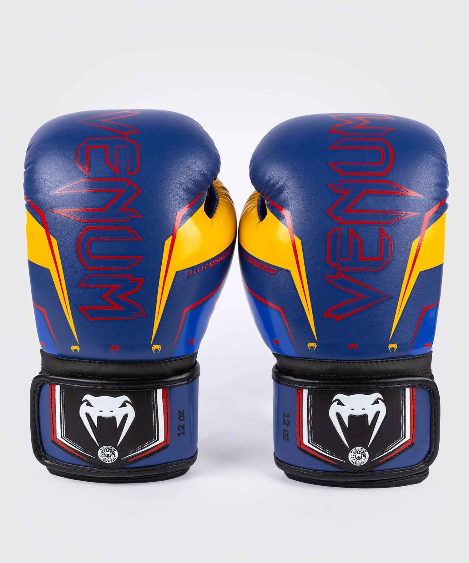 VENUM／ヴェナム　ボクシンググローブ　　Elite Evo Boxing Gloves／エリート エヴォ ボクシンググローブ（ブルー／イエロー／レッド）