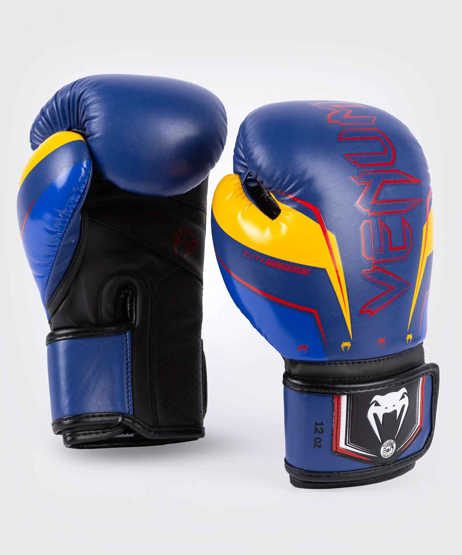 VENUM／ヴェナム　ボクシンググローブ　　Elite Evo Boxing Gloves／エリート エヴォ ボクシンググローブ（ブルー／イエロー／レッド）