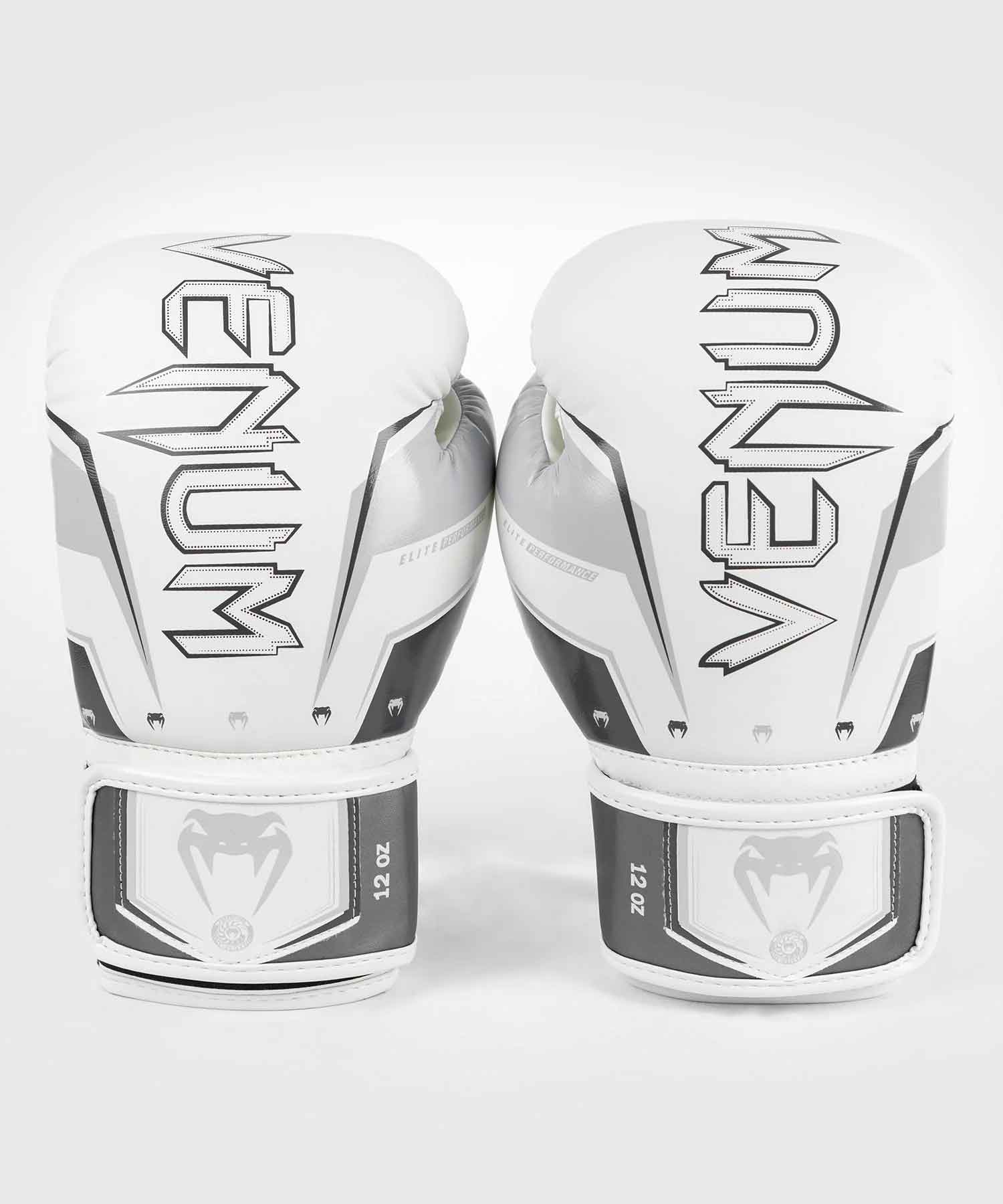 VENUM／ヴェナム　ボクシンググローブ　　Elite Evo Boxing Gloves／エリート エヴォ ボクシンググローブ（白／グレー／黒）