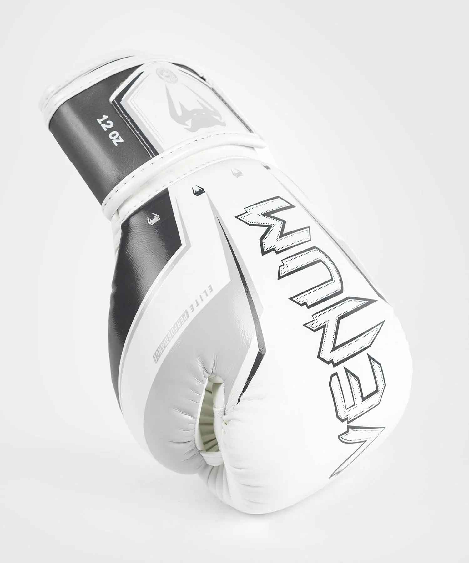 VENUM／ヴェナム　ボクシンググローブ　　Elite Evo Boxing Gloves／エリート エヴォ ボクシンググローブ（白／グレー／黒）