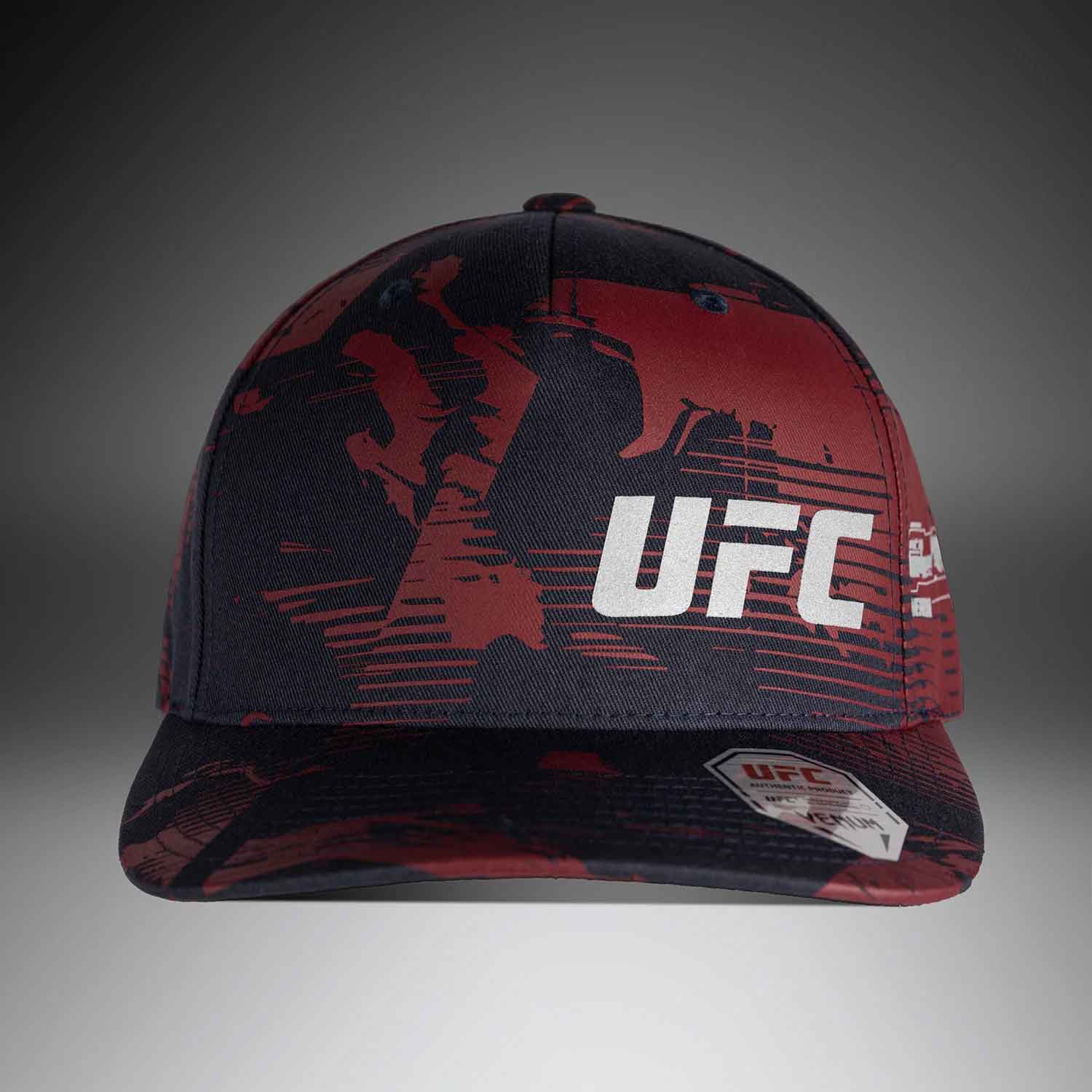 UFC Zenith by Venum Authentic Fight Week Trucker Hat／UFC ゼニス by Venum オーセンティック ファイトウィーク トラッカー キャップ（ダークネイビー／バーガンディ／シルバー）