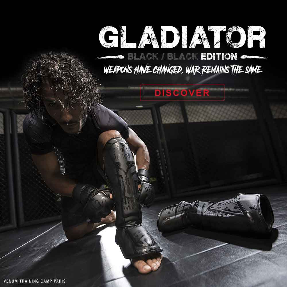 VENUM／ヴェナム　MMAグローブ（オープンフィンガーグローブ）　　GLADIATOR 3.0 MMA GLOVES／グラディエーター 3.0 MMA オープンフィンガーグローブ（マットブラック）