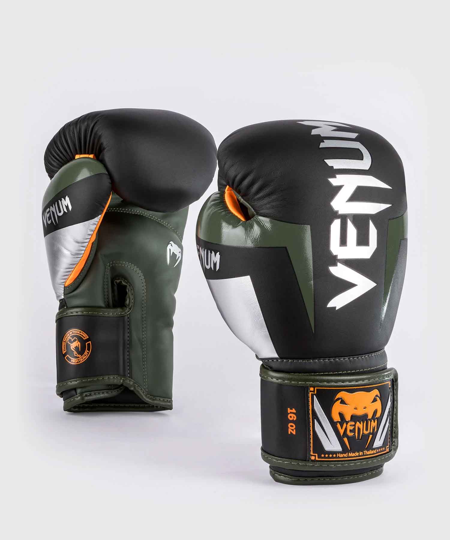 VENUM／ヴェナム　ボクシンググローブ　　Elite Boxing Gloves／エリート ボクシンググローブ（黒／シルバー／カーキ／オレンジ）