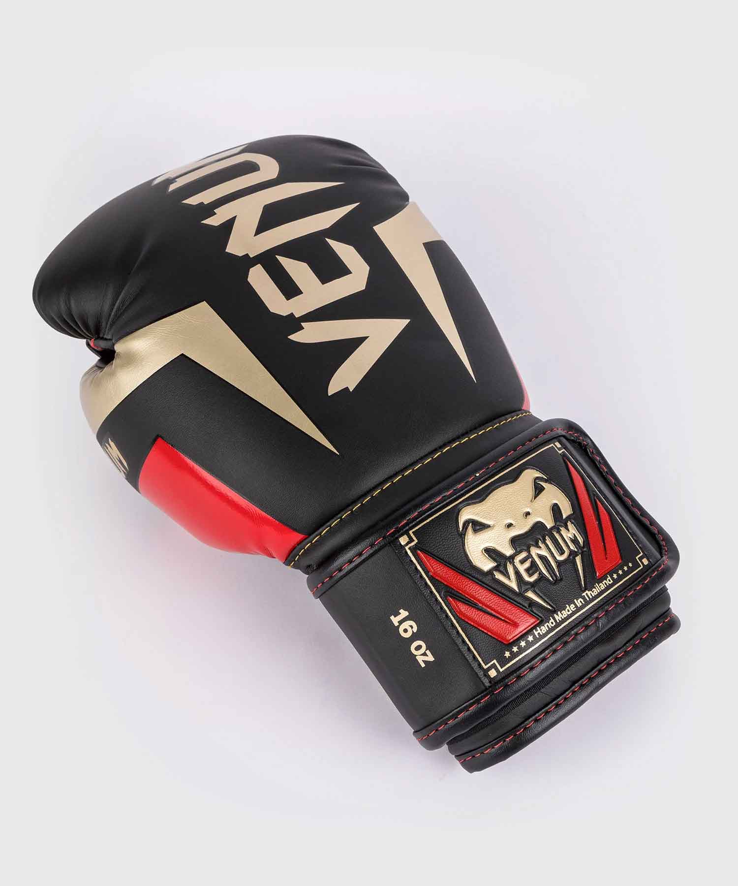 VENUM／ヴェナム　ボクシンググローブ　　Elite Boxing Gloves／エリート ボクシンググローブ（黒／ゴールド／レッド）