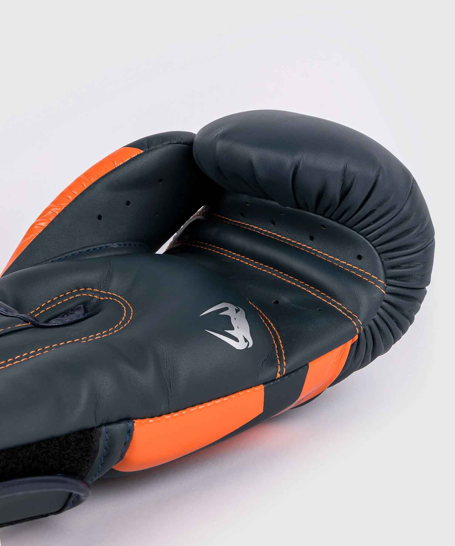 VENUM／ヴェナム　ボクシンググローブ　　Elite Boxing Gloves／エリート ボクシンググローブ（ダークネイビー／シルバー／オレンジ）