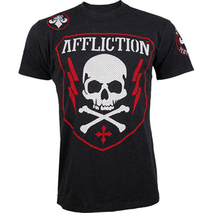 Affliction／アフリクション　Tシャツ　　チーム・パフォーマンス（チャコール・グレー）