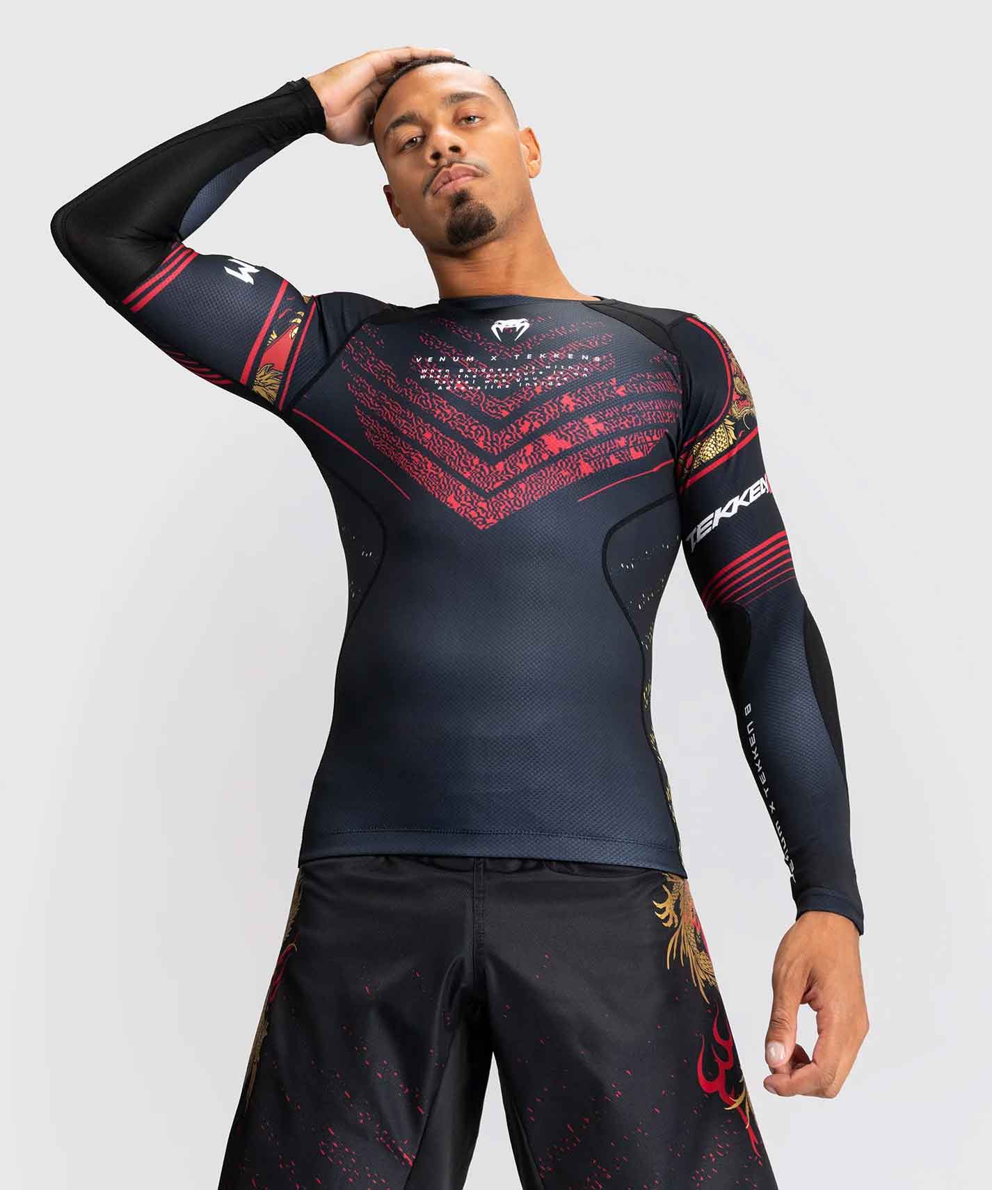 VENUM／ヴェナム　ラッシュガード　　Venum x TEKKEN 8 Marshall Law Rashguard／ヴェナム × 鉄拳8 マーシャル・ロウ ラッシュガード