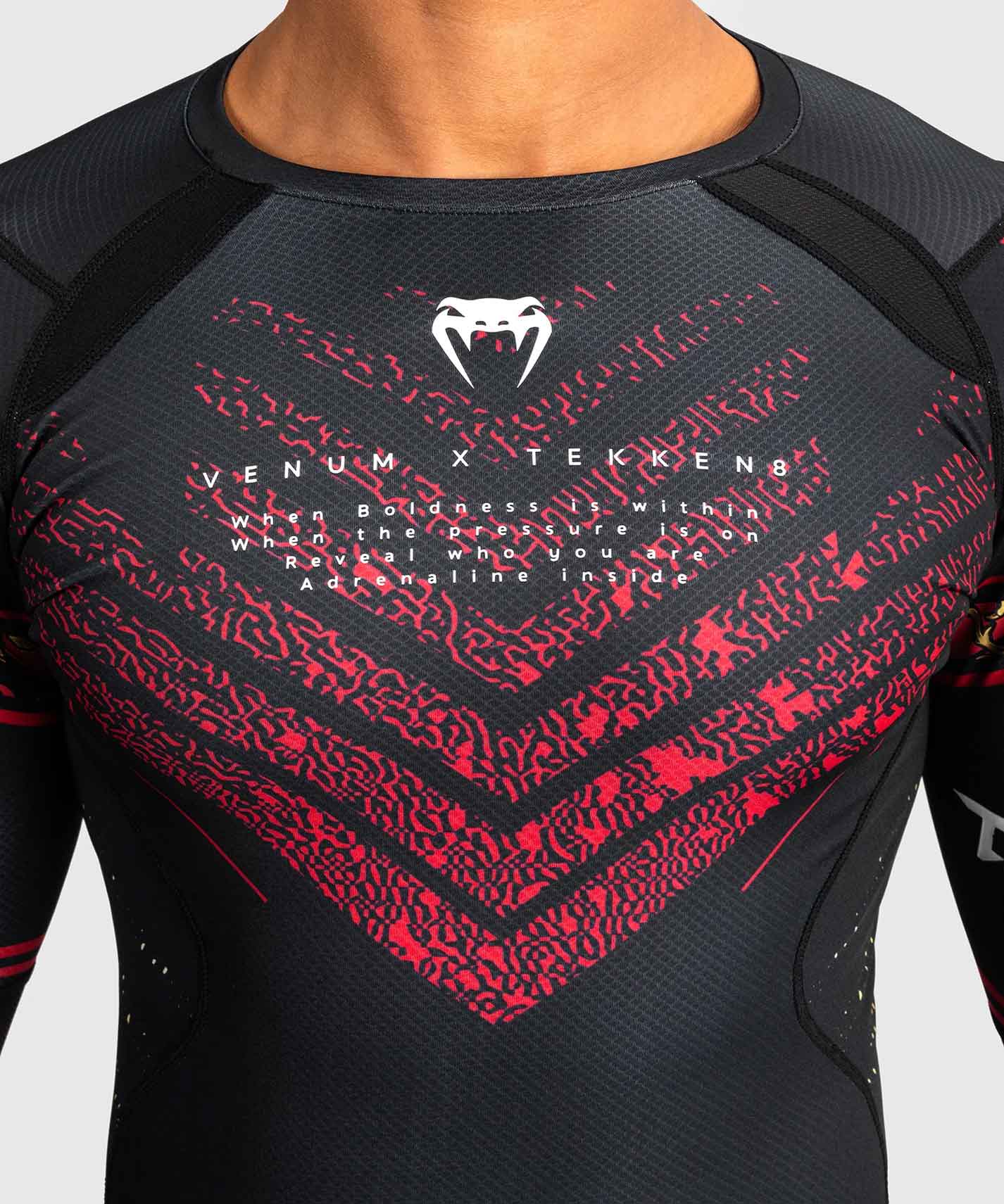 VENUM／ヴェナム　ラッシュガード　　Venum x TEKKEN 8 Marshall Law Rashguard／ヴェナム × 鉄拳8 マーシャル・ロウ ラッシュガード