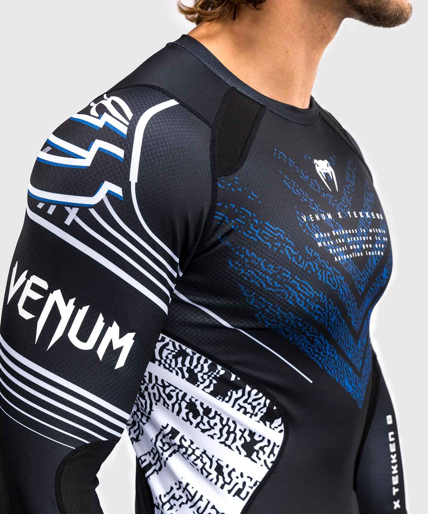 VENUM／ヴェナム　ラッシュガード　　Venum x TEKKEN 8 Jin Kazama Rashguard／ヴェナム × 鉄拳8 風間仁 ラッシュガード