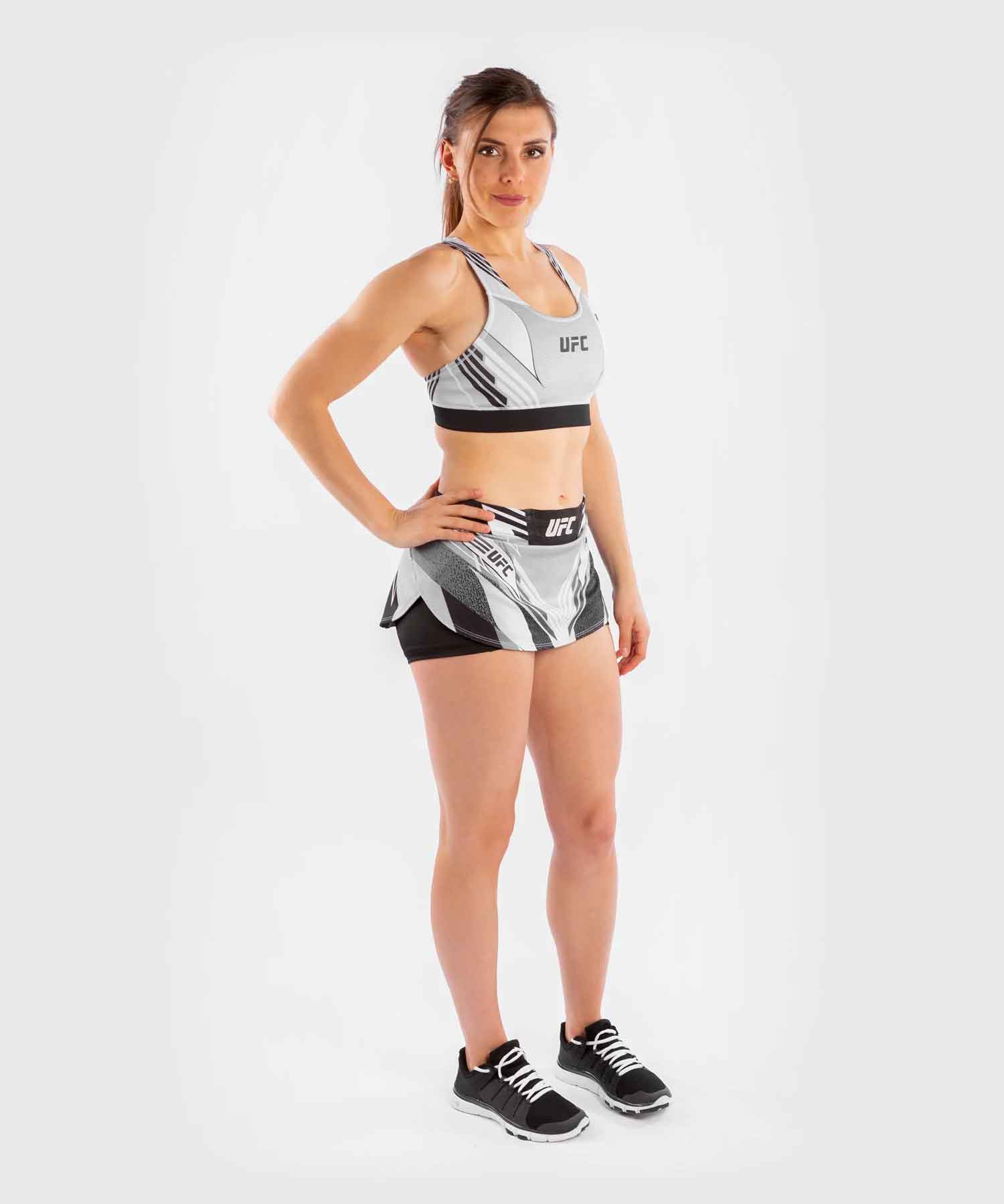 VENUM WOMEN／レディース　ファイトショーツ　　UFC VENUM AUTHENTIC FIGHT NIGHT WOMEN'S SKORT／UFC VENUM オーセンティック ファイトナイト レディース スコート（白／黒）