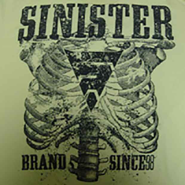 Sinister Brand／シニスターブランド　Tシャツ　　Sinister Rib Cage Tee