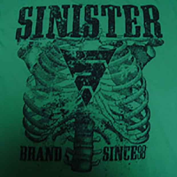 Sinister Brand／シニスターブランド　Tシャツ　　Sinister Rib Cage Tee