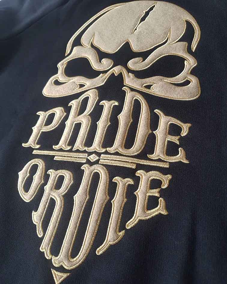 PRIDE OR DIE(PRiDEorDiE)／プライド オア ダイ　パーカー　　RECKLESS Gold Sweatshirt／レックレス ゴールド スウェットシャツ（パーカー）