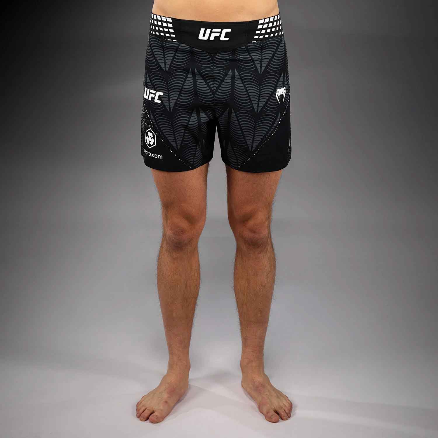 UFC Zenith by Venum Authentic Fight Night Men's Black Short Fit Short／UFC ゼニス by Venum オーセンティック ファイトナイト メンズ ブラック ファイトショーツ ショートフィット