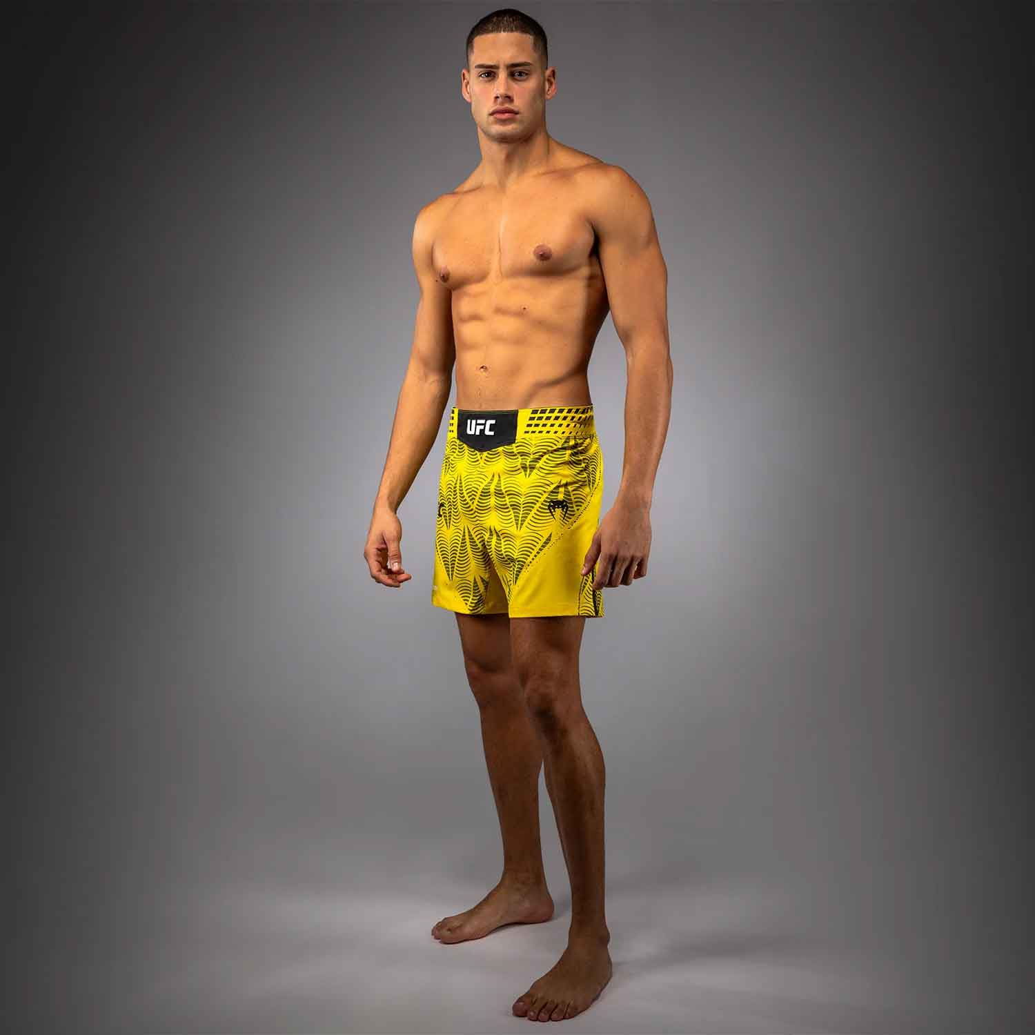 VENUM／ヴェナム　ファイトショーツ　　UFC Zenith by Venum Authentic Fight Night Men's Yellow Short Fit Short／UFC ゼニス by Venum オーセンティック ファイトナイト メンズ イエロー ファイトショーツ ショートフィット