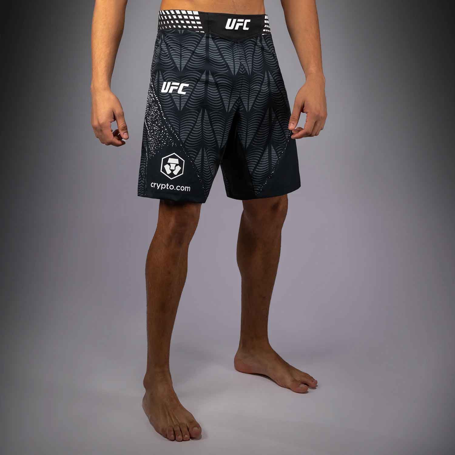 UFC Zenith by Venum Authentic Fight Night Men's Black Long Fit Short／UFC ゼニス by Venum オーセンティック ファイトナイト メンズ ブラック ロングフィット ファイトショーツ