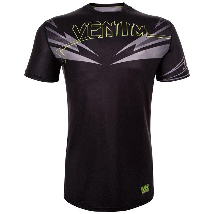 VENUM／ヴェナム　Tシャツ　　SHARP 3.0 DRY TECH／シャープ 3.0 ドライテック（黒／ネオイエロー）