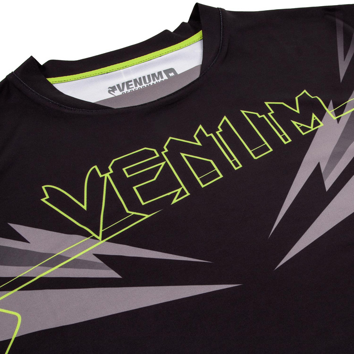 VENUM／ヴェナム　Tシャツ　　SHARP 3.0 DRY TECH／シャープ 3.0 ドライテック（黒／ネオイエロー）