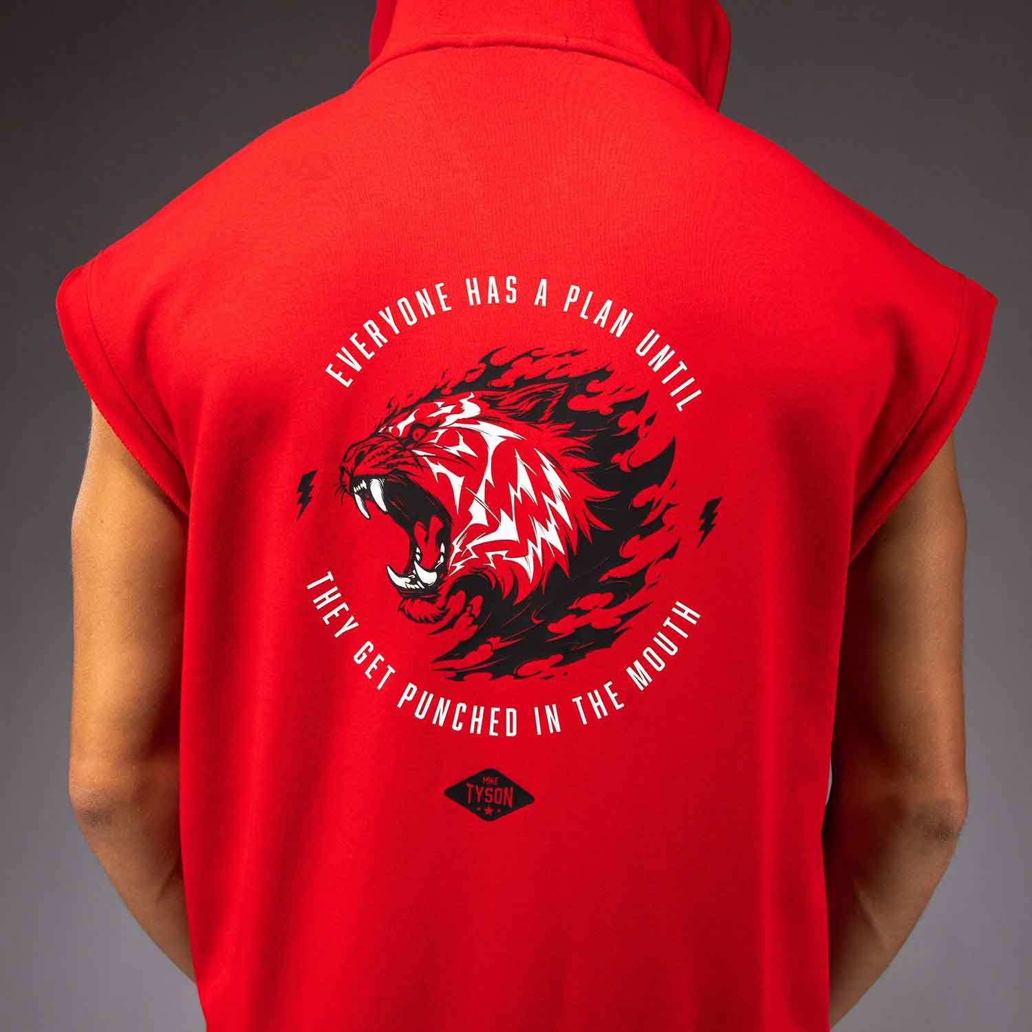 VENUM／ヴェナム　パーカー（フーディー）　　Venum x Mike Tyson Tiger Sleeveless Hoodie／ヴェナム×マイク・タイソン タイガー スリーブレス フーディ（パーカー）レッド