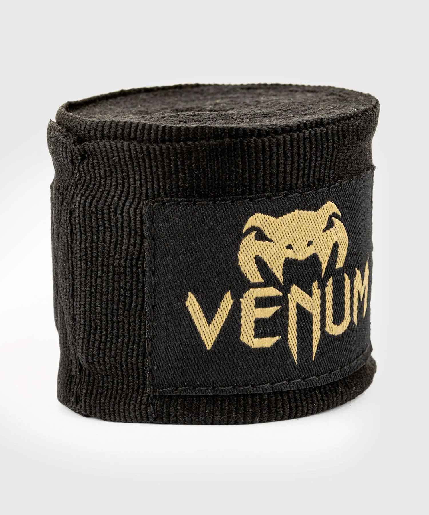 VENUM／ヴェナム アクセサリー KONTACT BOXING HANDWRAPS／コンタクト ボクシング ハンドラップ（バンテージ）黒／ゴールド  VENUM - 格闘技グッズ用品＆ウェアショップ【トライファイト】