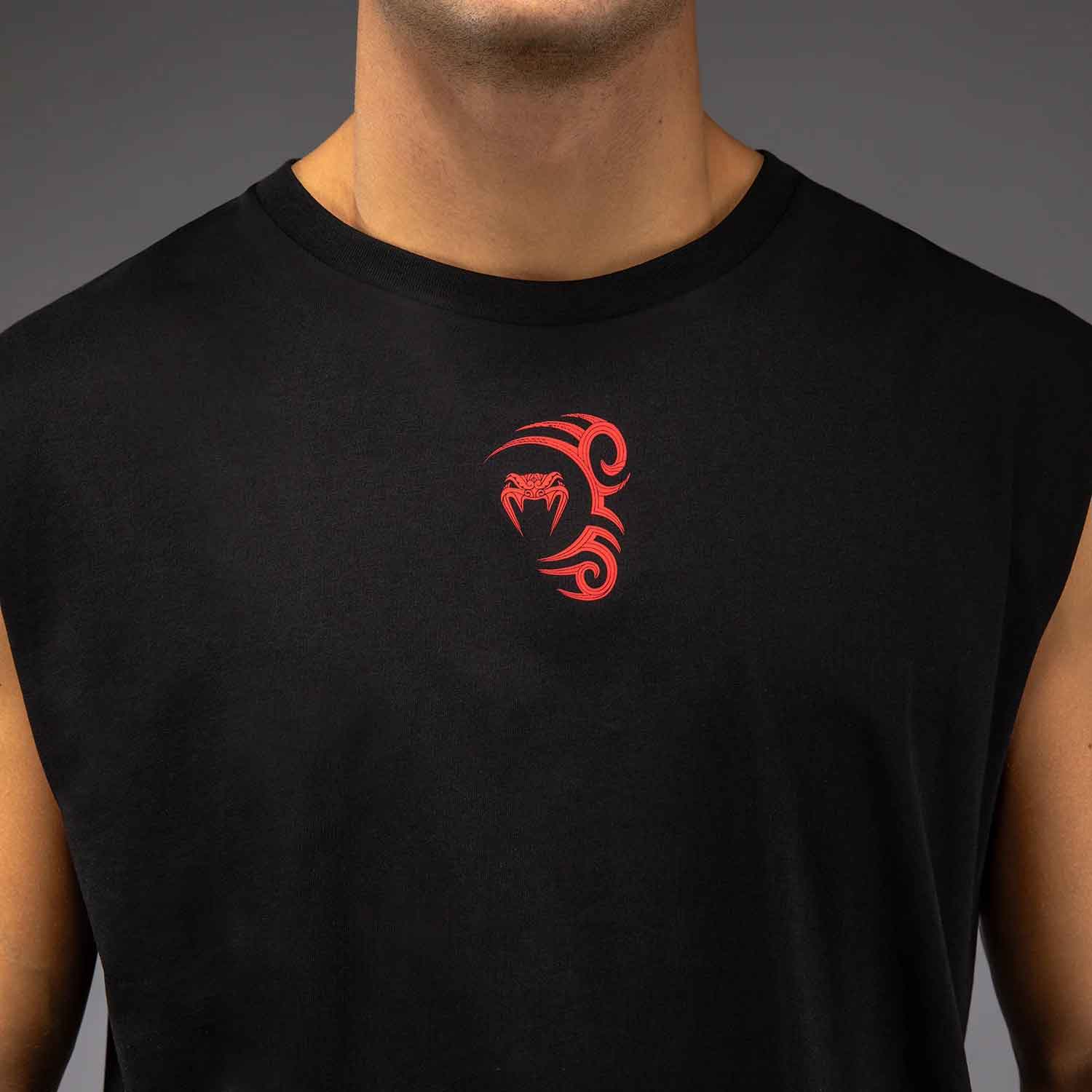 VENUM／ヴェナム　Tシャツ　タンクトップ　　Venum x Mike Tyson Tiger Sleeveless T-Shirt／ヴェナム×マイク・タイソン タイガー スリーブレスTシャツ（ブラック）