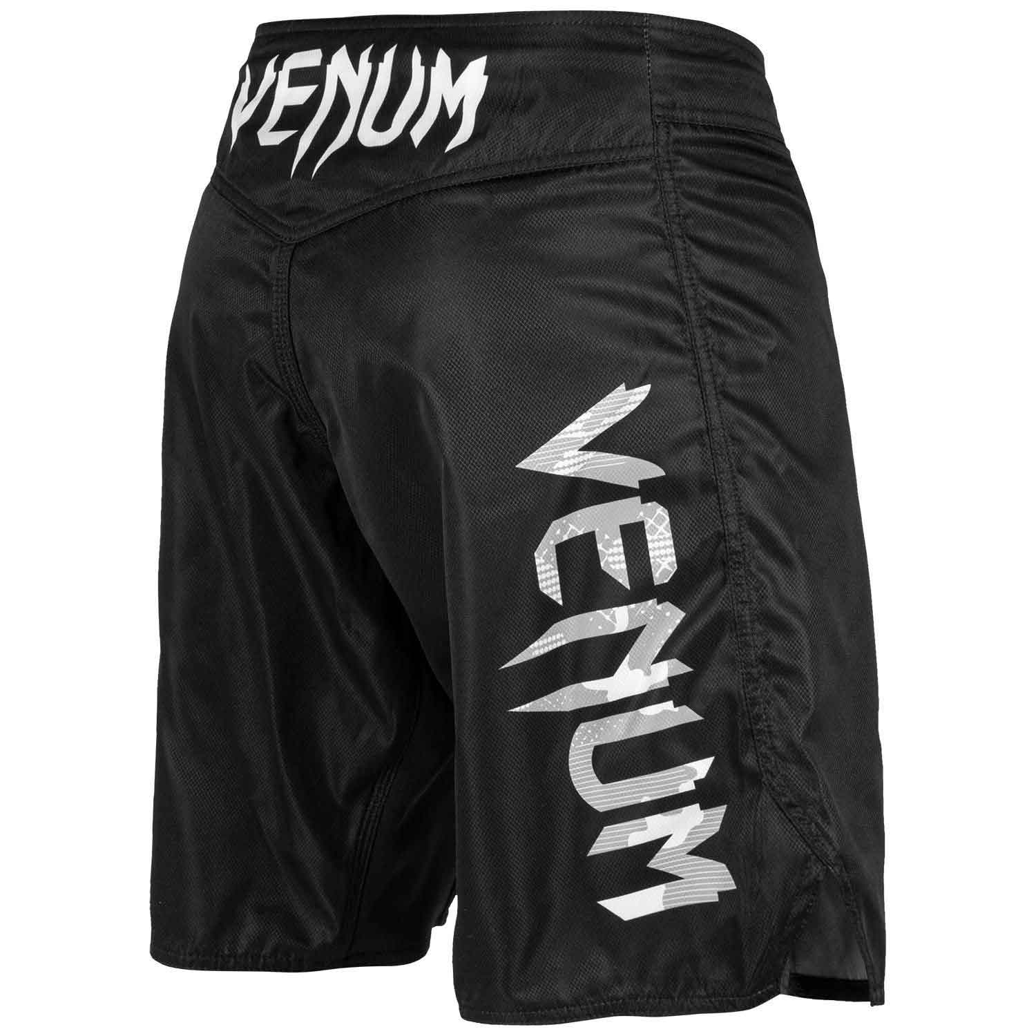 VENUM／ヴェナム　ファイトショーツ　　LIGHT 3.0 FIGHTSHORTS／ライト 3.0 ファイトショーツ（黒／ホワイト・アーバンカモ ロゴ）